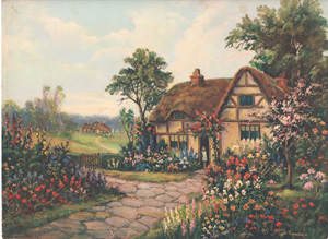 cottage scene by wm thompson